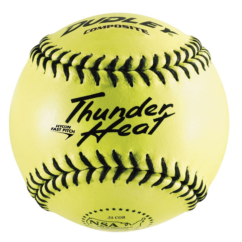 Dudley Thunder Heat NSA Fastpitch 12 Inch Composite  Practice Ball – One Dozen: 4E905Y