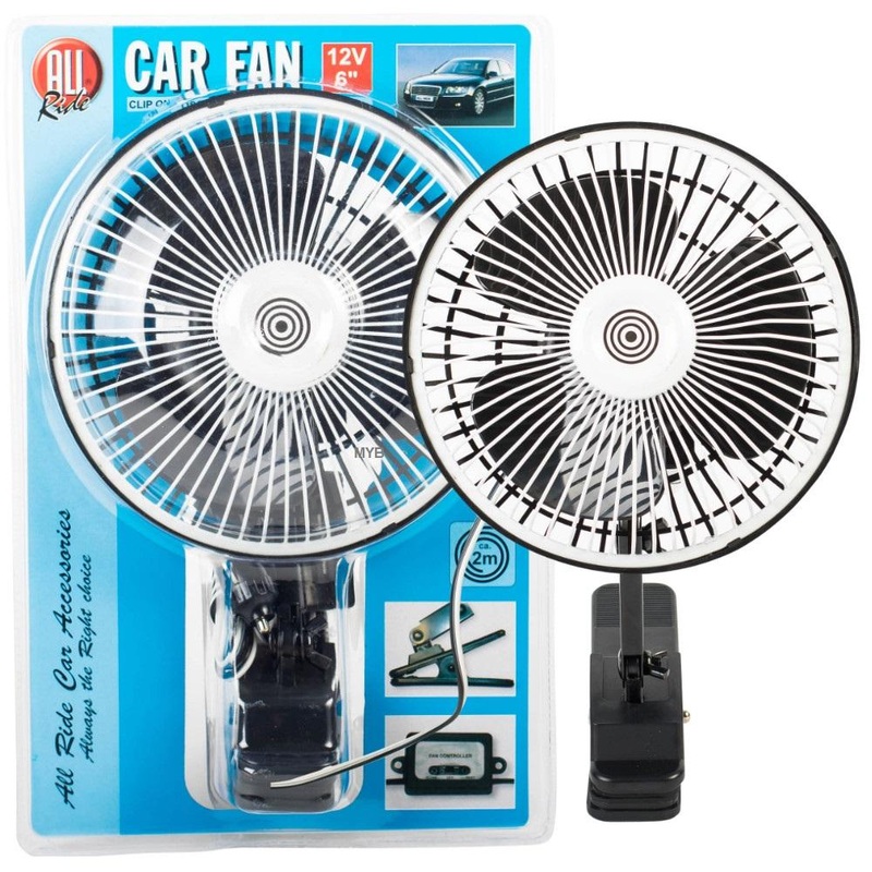 Car Fan 12V 6 Clip On