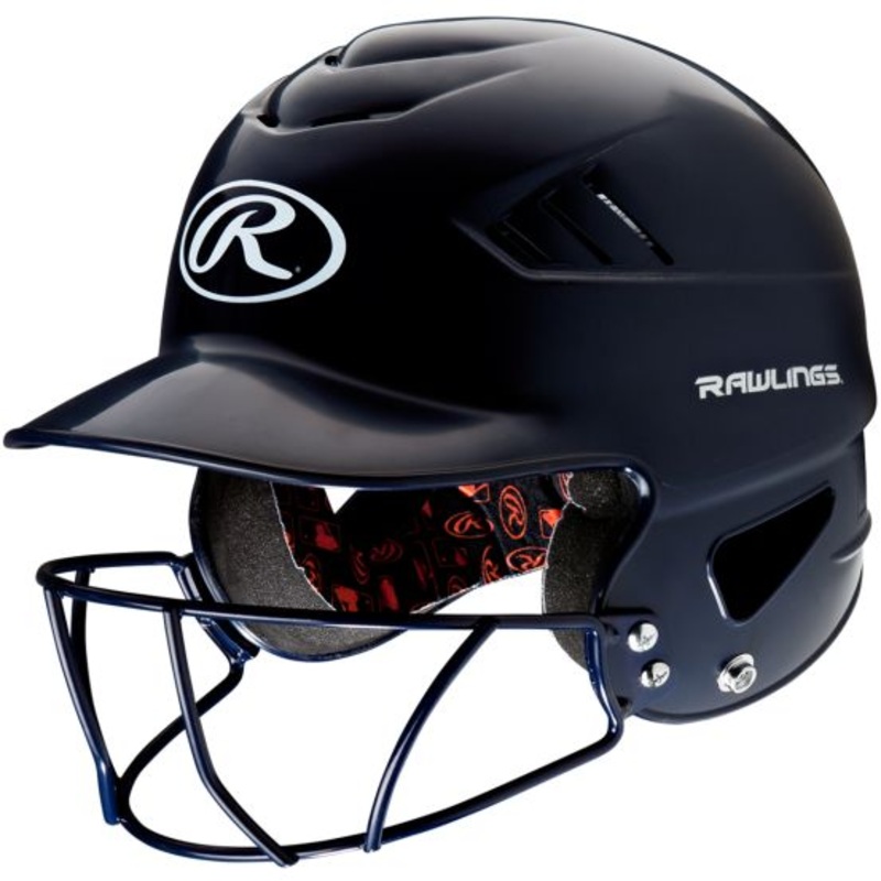 Rawlings Coolflo Batting Helmet with Baseball/Softball Mask: RCFHFG