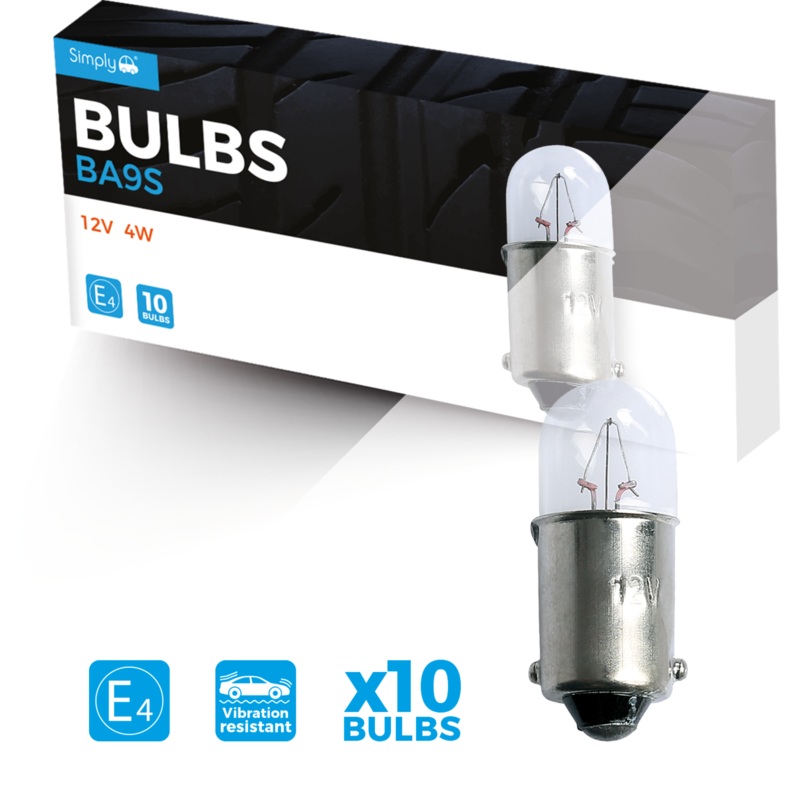 233 Replacement 12V 4W Side & Tail Bayonet Bulb (Pack Of 10)