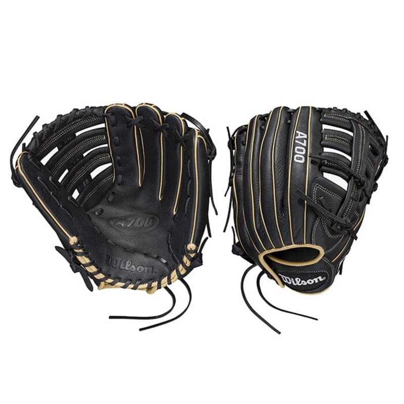 Wilson A700 12.5 Outfield Baseball Glove: WBW100129125