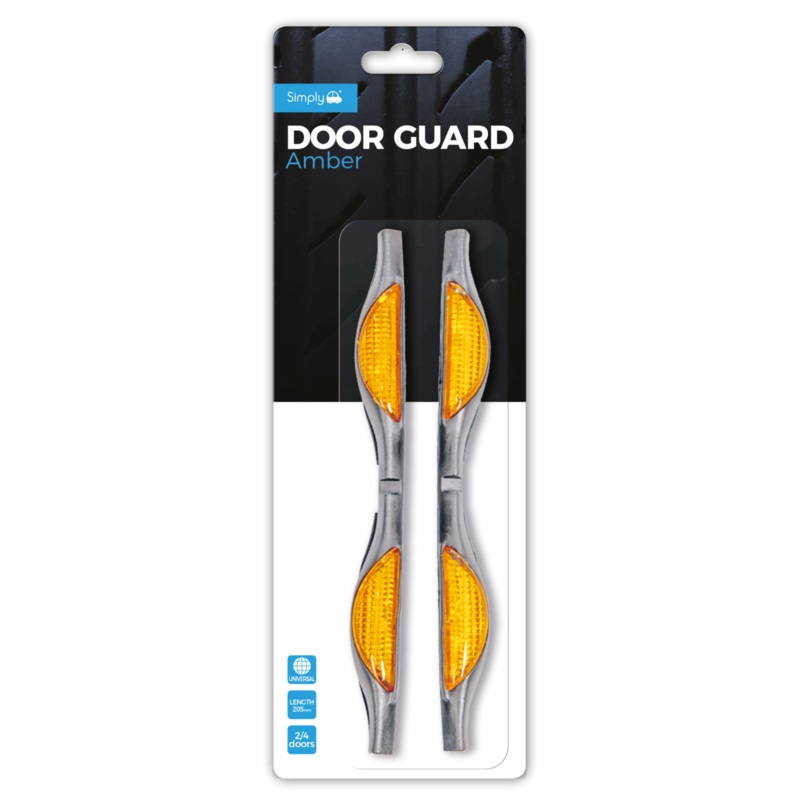 Simply Amber Door Guard Reflectors (Round)