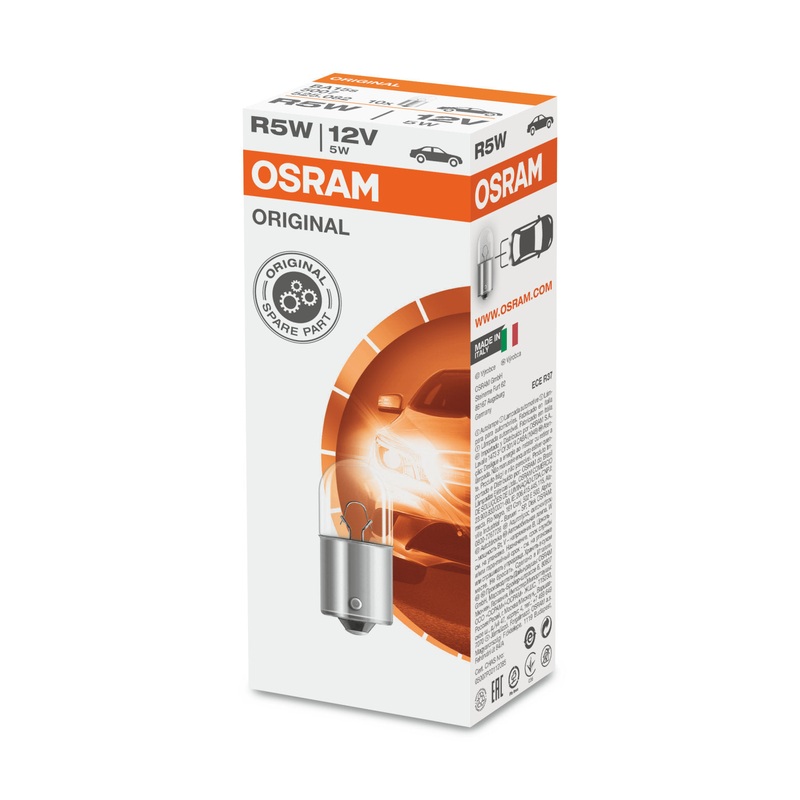 207 Osram Original R5W P21W Side & Tail Light Bulbs (Box Of 10)