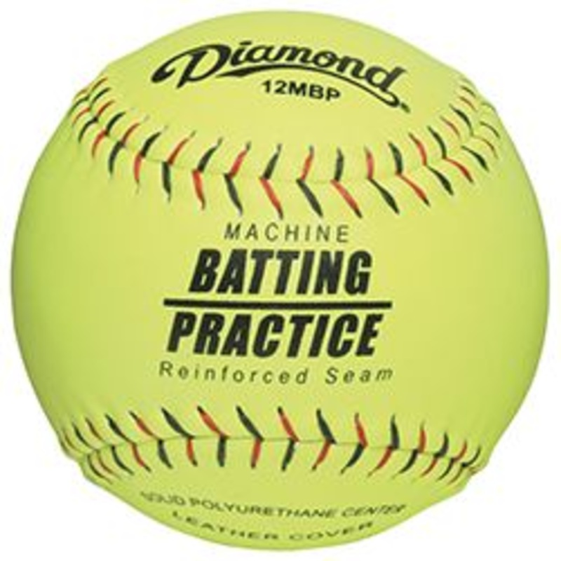 Diamond Softball 12 Leather Yellow with Kevlar Seams
