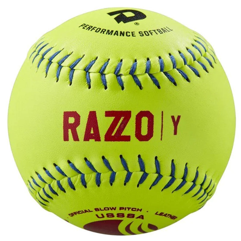 DeMarini Razzo Classic Plus USSSA Leather 52-300 – One Dozen: WTDRZYL12UB