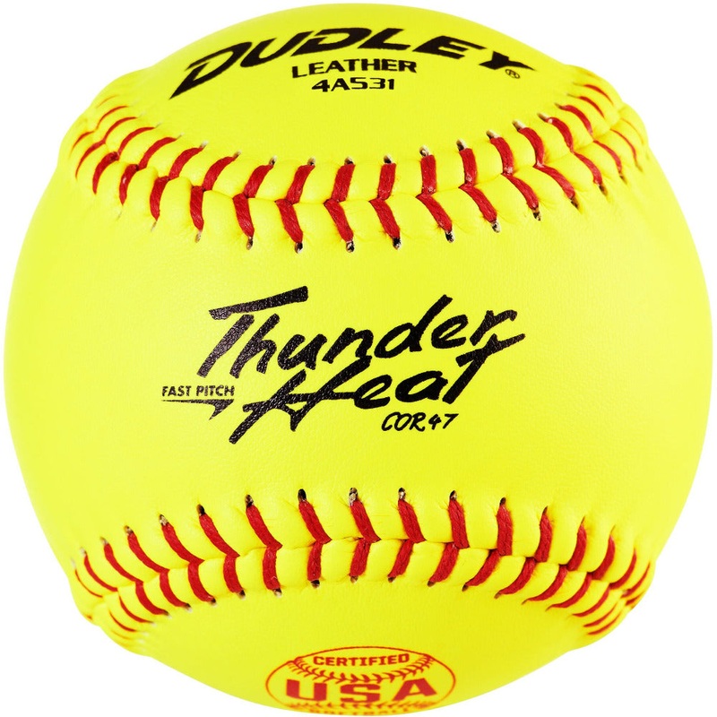 Dudley USA Thunder Heat 11 47/375 Leather Fastpitch Softballs: 4A531Y