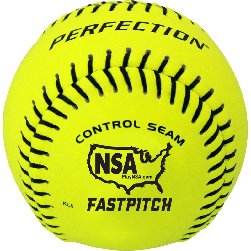 Baden NSA Perfection 12 47/375 Leather Fastpitch Softballs: FPN12