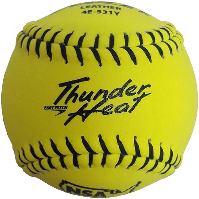 Dudley NSA Thunder Heat 11 47/375 Leather Fastpitch Softballs: 4E531