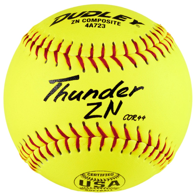 Dudley USA/ASA Thunder ZN Hycon 11 44/375 Composite Slowpitch Softballs: 4A723Y