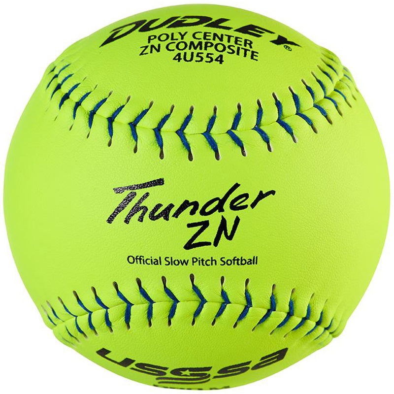 Dudley USSSA Thunder ZN Pro M 12 44/375 Composite Slowpitch Softballs: 4U554