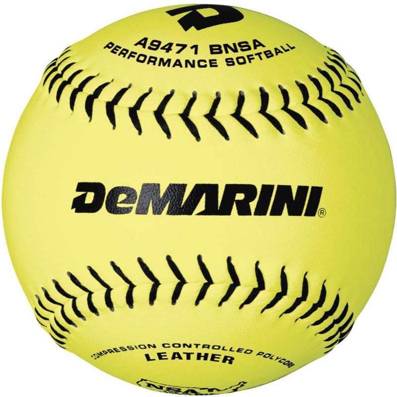 DeMarini NSA ICON 12 44/400 Leather Slowpitch Softballs: WTA9471BNSA