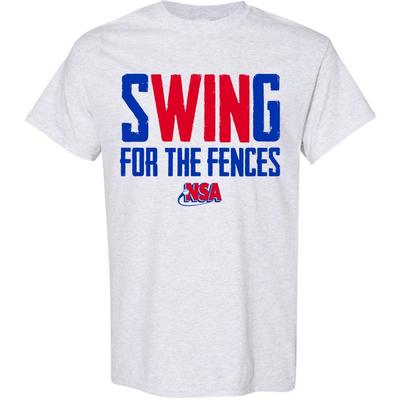 National Softball Association NSA Swing for the Fences Short Sleeve Shirt