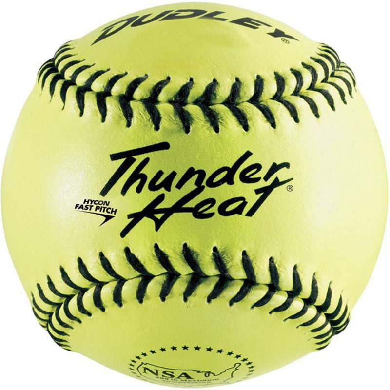 USED NSA 12 Leather Fastpitch Softballs: 12USED
