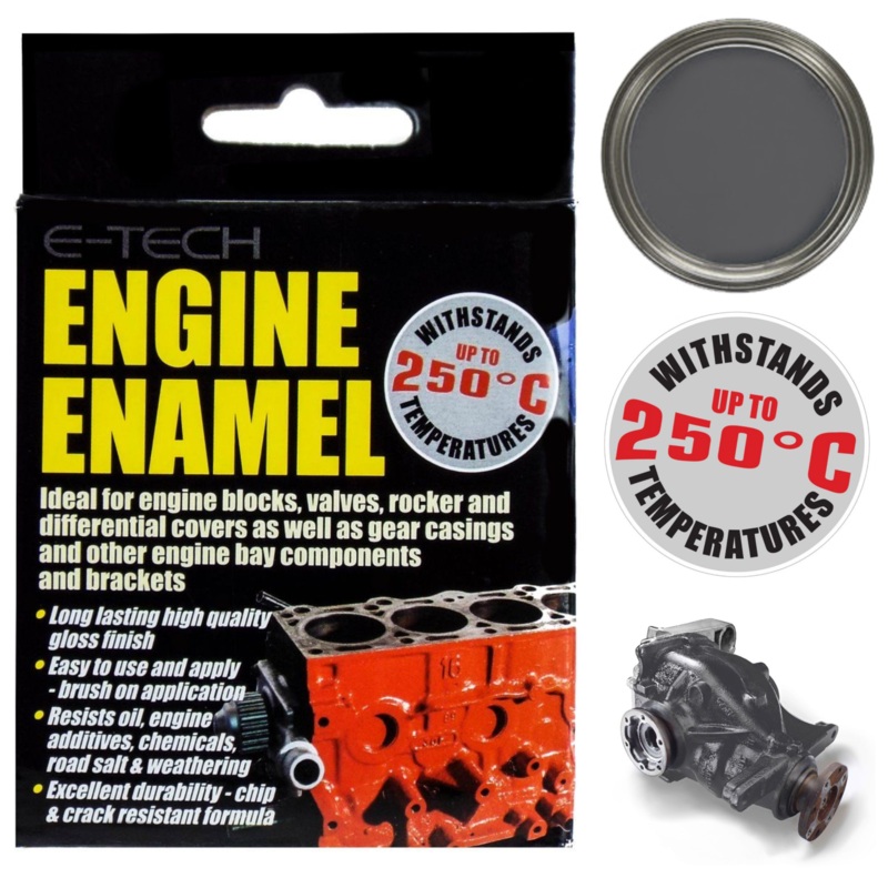 E-Tech Engine Enamel – Grey – 250ml Tin