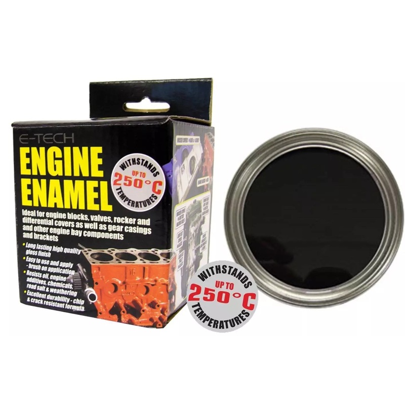 E-Tech Engine Enamel – Matt Black- 250ml Tin