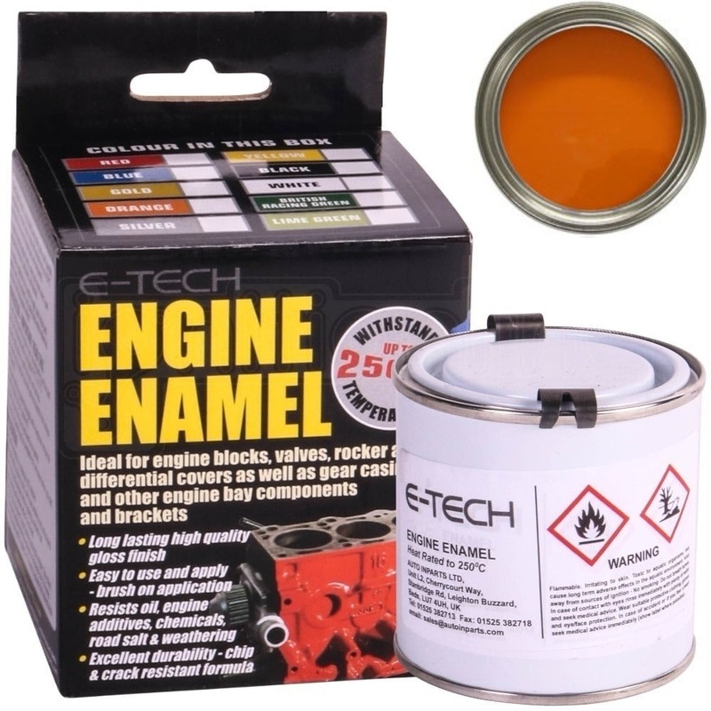E-Tech Engine Enamel Paint – Orange 250ml