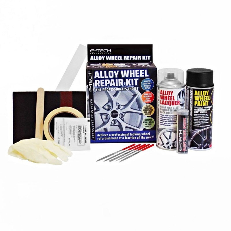 E-Tech Alloy Wheel Repair Kit – Motorsport Black