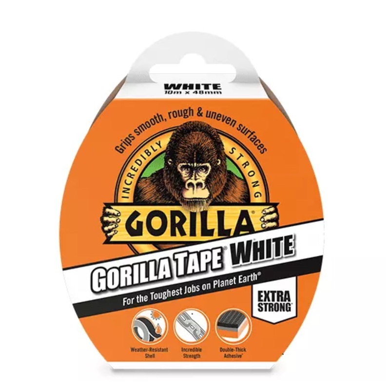 Gorilla Tape White 10m x 48mm|White