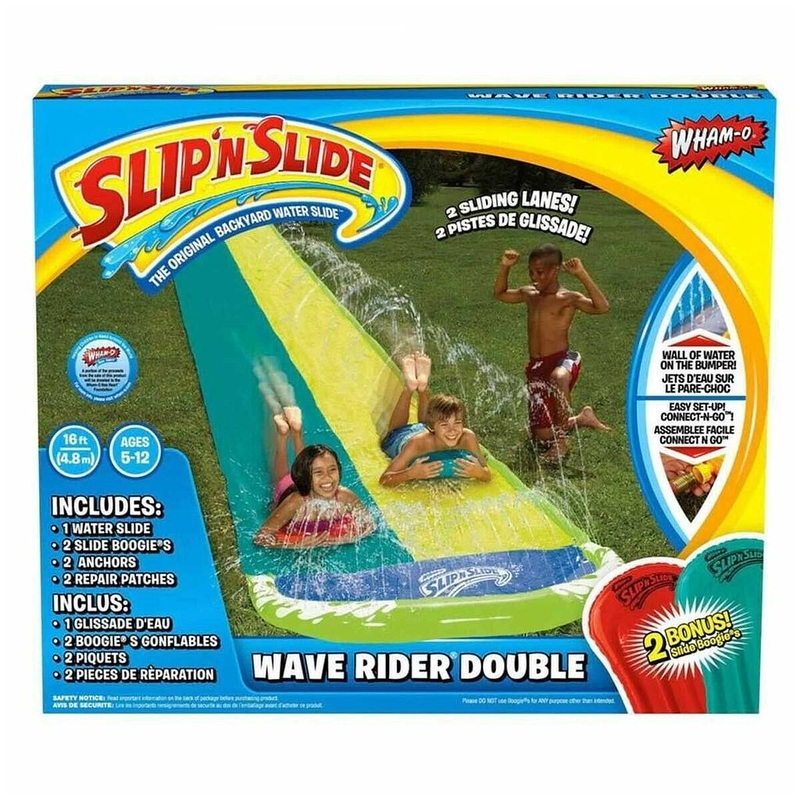 Wham-o 16ft Slip ‘N Slide Double Wave Rider Water Slide