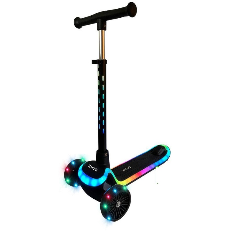 Zinc 3 Wheeled Folding LED Senshine Scooter