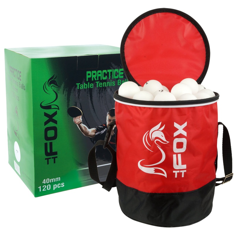 Fox TT Practice Table Tennis Balls & Bag (Pack of 120)