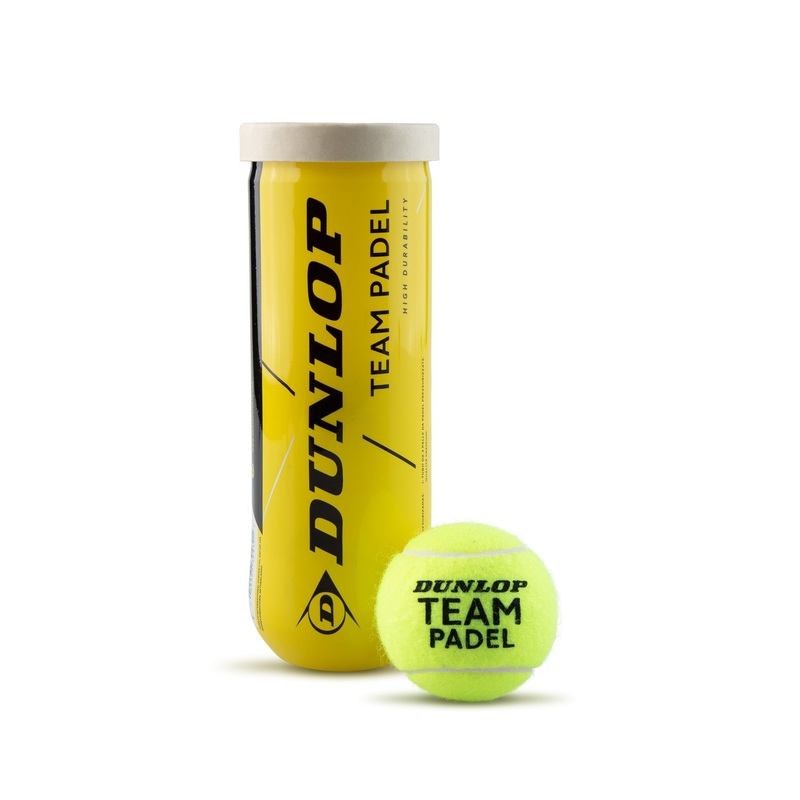 Dunlop Team Padel Balls – 3 Ball Tube