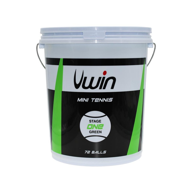 Uwin Stage 1 Green Tennis Balls – Bucket of 72 balls