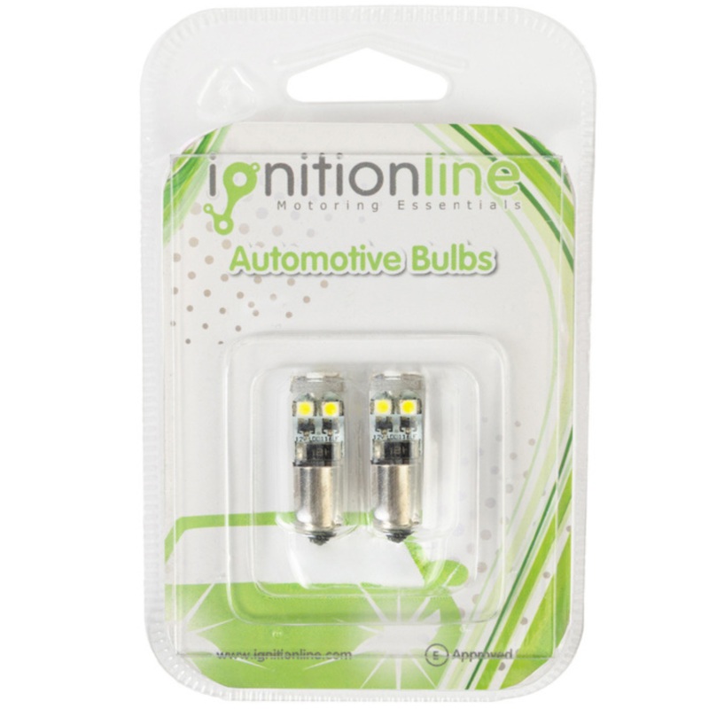Pack of 2 H6W 8 Led Smd Xenon Sidelight Bulbs 433 434 Bax9s Error Free Canbus (Twin Pack)