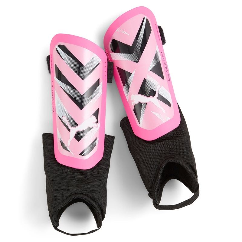 Puma Ultra Light Ankle Guards|Large|Pink/White/Black