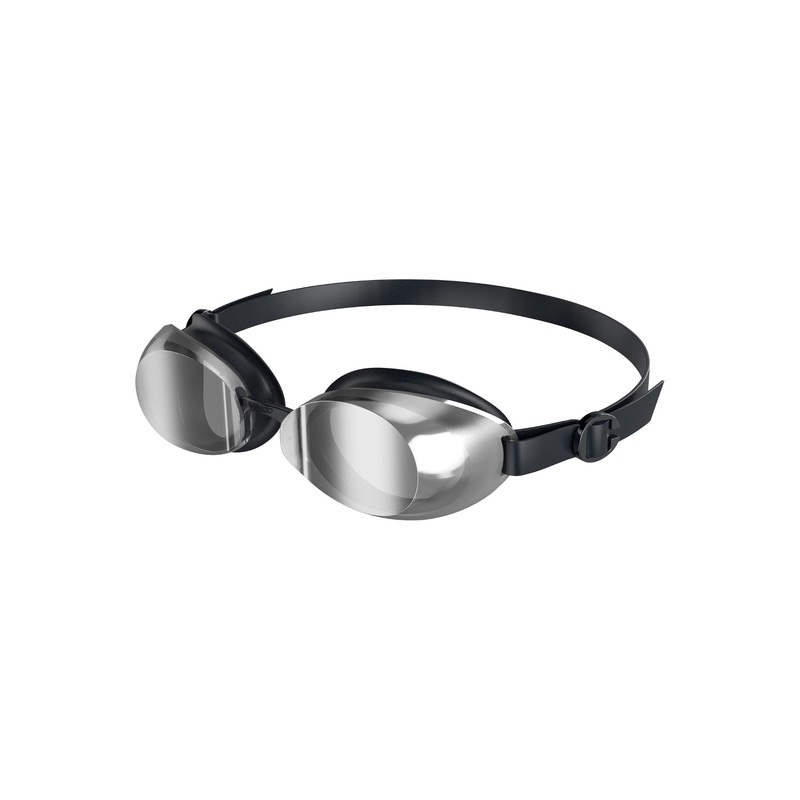 Speedo Jet 2.0 Mirror Goggles|Adult|Black/Chrome