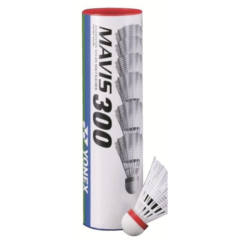 Yonex Mavis 300 White Shuttles – Fast (Red) Speed