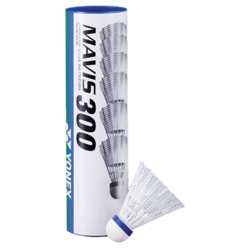 Yonex Mavis 300 White Shuttles – Medium (Blue) Speed