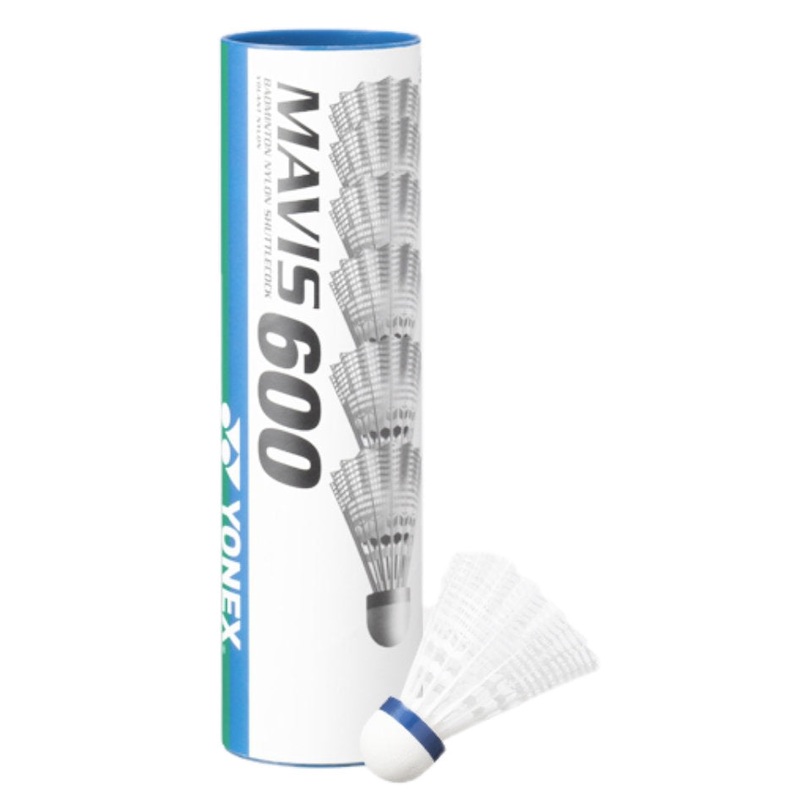 Yonex Mavis 600 White Shuttles – Medium (Blue) Speed
