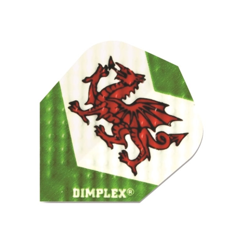 Harrows Dart Flights Dimplex Welsh Dragon Style No.18