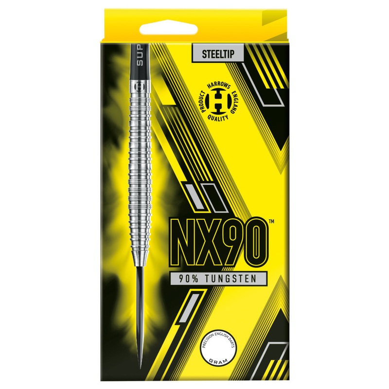Harrows NX90 Tungsten Darts|21gm|22gm|23gm|24gm|25gm|26gm|Sliver/Black/Yellow