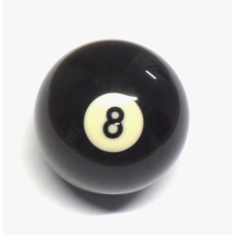 Single No.8 Black 2in Pool Ball