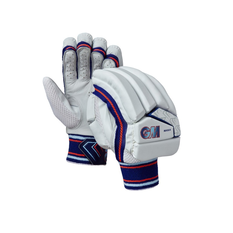 G&M Batting Gloves Mana|Mens LH|Mens RH|White/Blue/Red