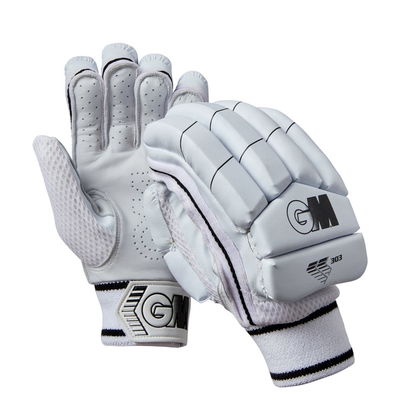 GM Batting Gloves 303|Junior LH|Junior RH|Youths RH|White/Black