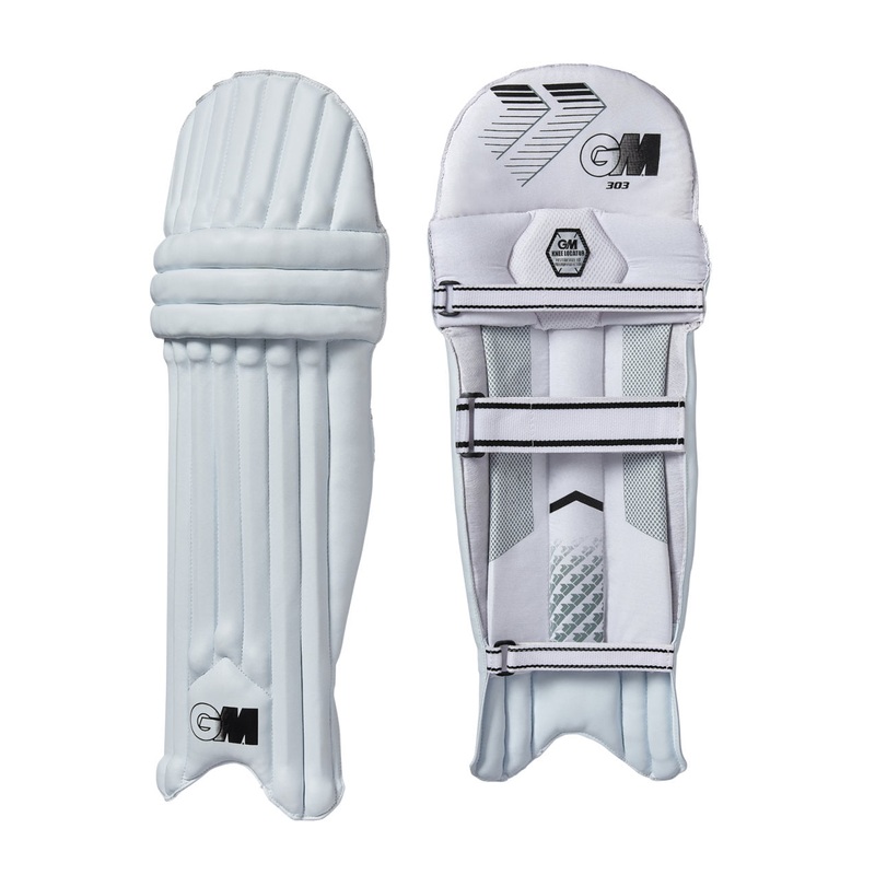 GM Batting Pads 303 Ambi|Junior|Youths|White/Black