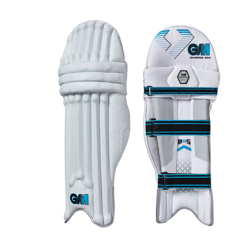 GM Batting Pads Diamond 404|Mens LH|Mens RH|White/Black