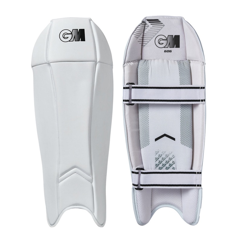 GM Wicket Keeper Pads 606|Junior|Youths|White/Black