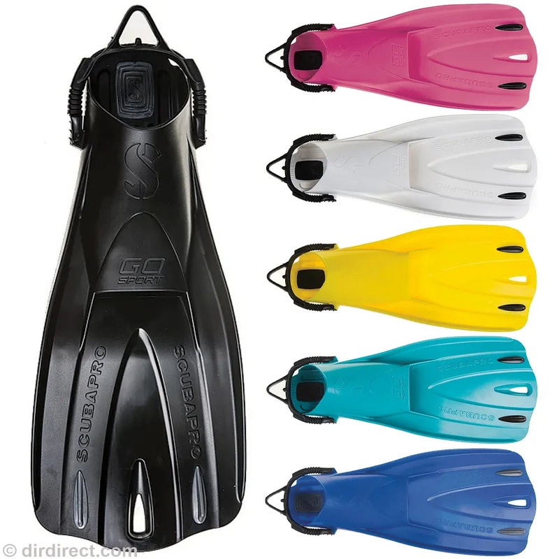 Scubapro Go Sport Fins|Black|White|Yellow|Blue|Turquoise|Pink|XS|S|M|L|XL