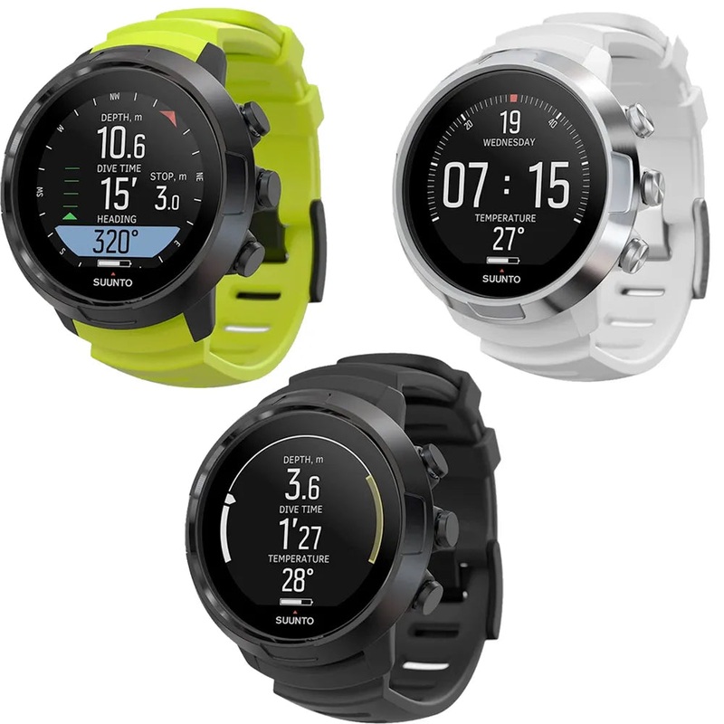 Suunto D5 Dive Computer|All Black|White|Black Lime