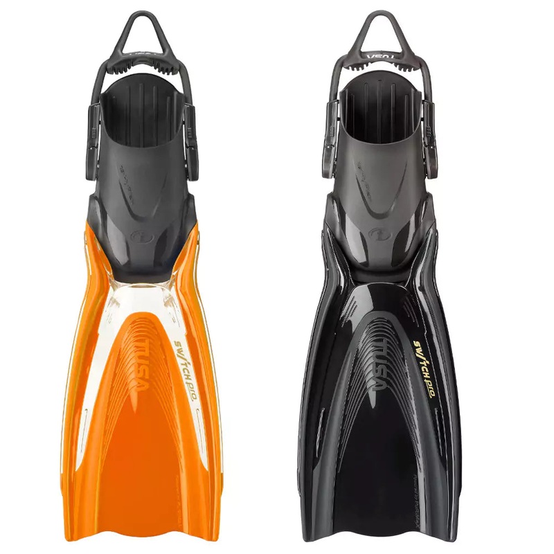 Tusa Hyflex Switch Pro Fins|Orange|Black|M|L-XL