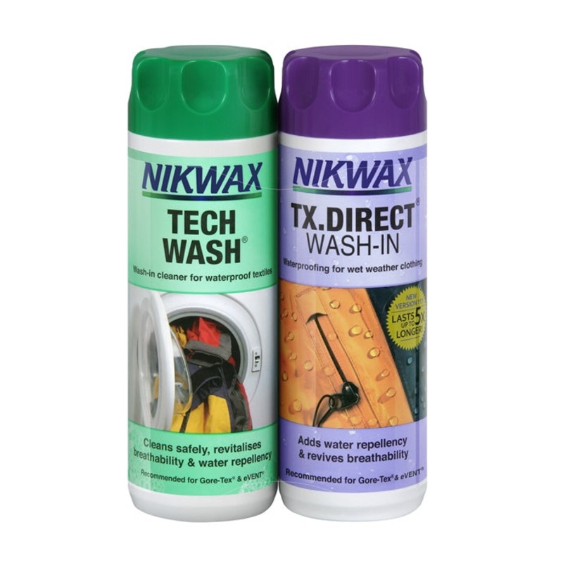 Nikwax Tech Wash/Tx Direct Wash-In Twin Pack 300Ml