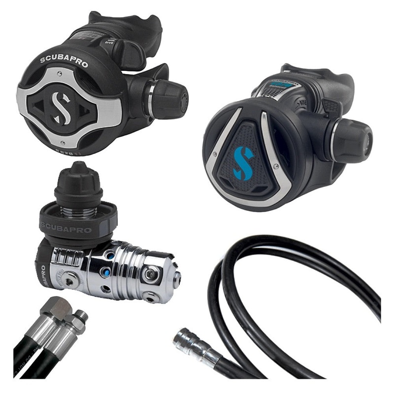 Scubapro MK25 / S620Ti / C370 Long Hose Single Cylinder Regulator Set