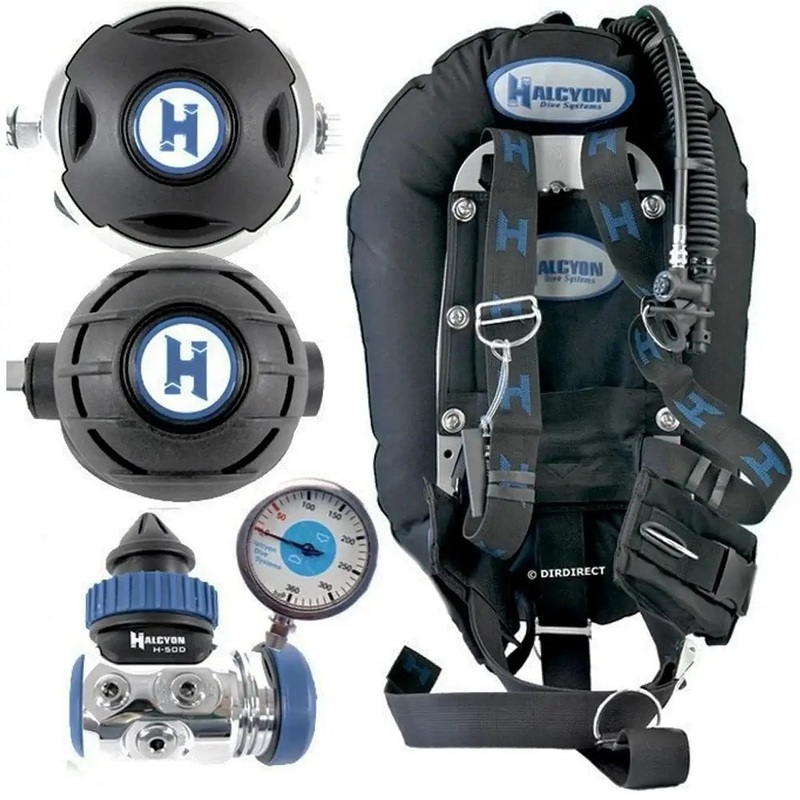 DIR Starter: Halcyon Eclipse Wing + Halo Aura H-50D Long Hose Regulator Package