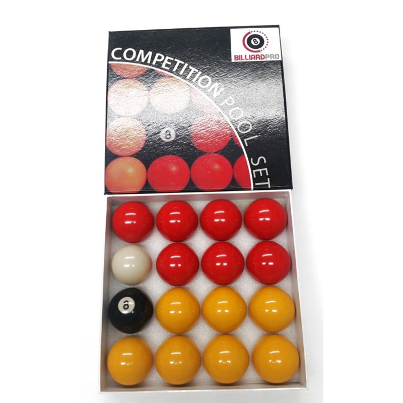 Powerglide 1.7/8in League Pool Balls (Reds & Yellows) 17/8