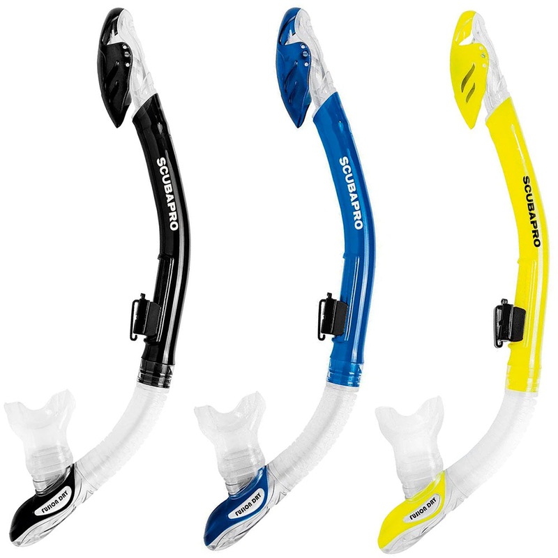 Scubapro Fusion Dry Snorkel|Black|Blue|Yellow