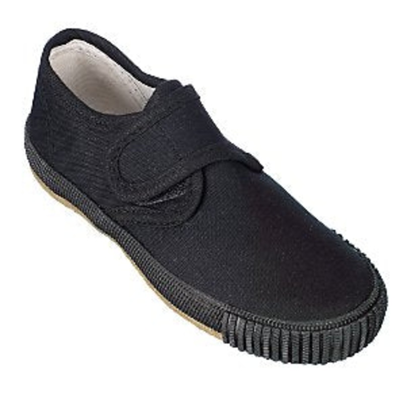 Velcro Plimsoll|Jnr Size: 8|Jnr Size: 9|Jnr Size: 10|Jnr Size: 11|Jnr Size: 12|Jnr Size: 13|Size: 1|Size: 2|Size: 3|Size: 4|Size: 5|Size: 6|Size: 7|Size: 8|Size: 9|Black